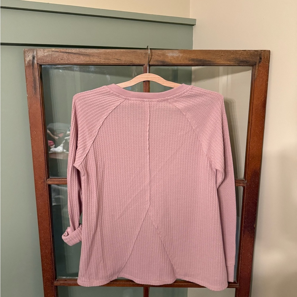 Calvin Klein Jeans Waffle Knit Long Sleeve - Size Small - Picture 3 of 3